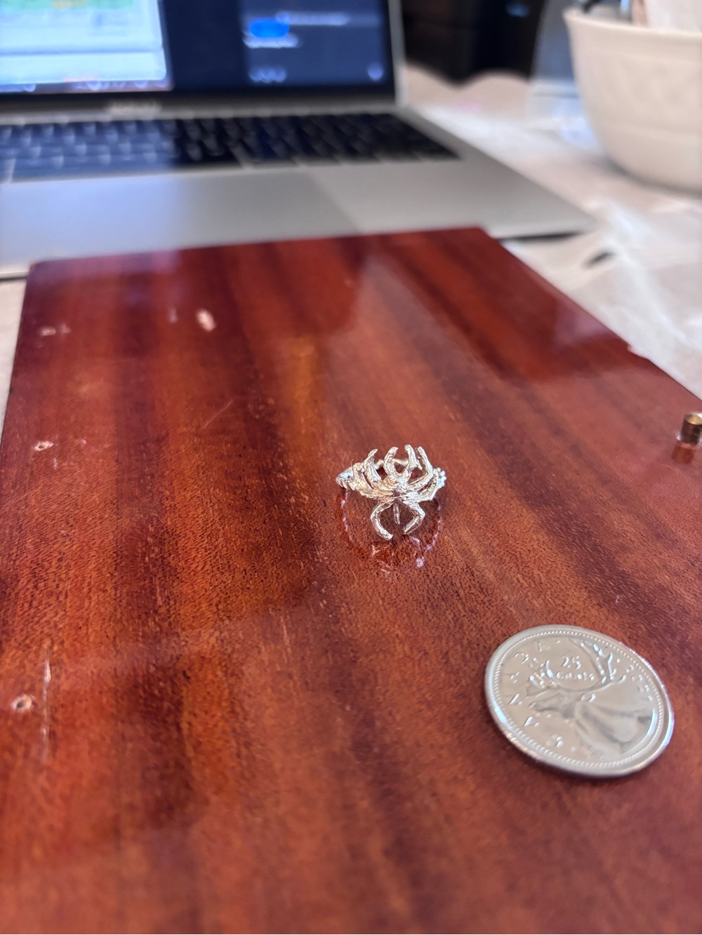 Silver Spyder Ring - Women's Silver Band - Bilak MTL handcrafted jewelry
